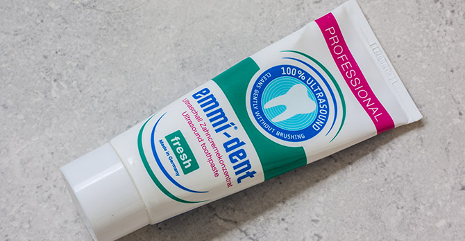 Ultraschallzahnbürste Zahncreme: Emmi Dent fresh